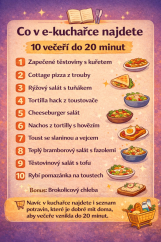 E-KUCHAŘKA 10 VEČEŘI DO 20 MIN