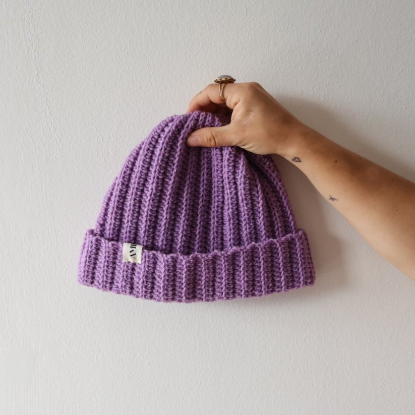 HÁČKOVACÍ SET ČEPICE MERINO - barva příze: 3067